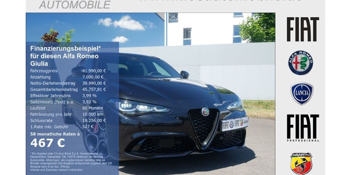 Alfa Romeo Giulia 15.545 km 41.990 &euro; Marpingen 66646