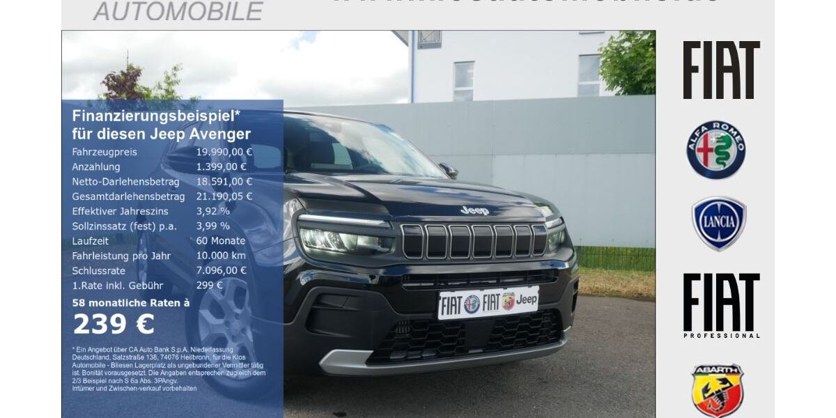 Jeep Avenger 12.574 km 19.990 &euro; Marpingen 66646