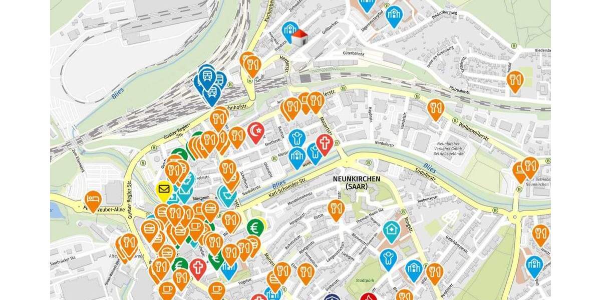 Etagenwohnung Neunkirchen/Saar Innenstadt - 3 Zimmer, 95 m&sup2;, 149.000&euro; | Angebot:25737024