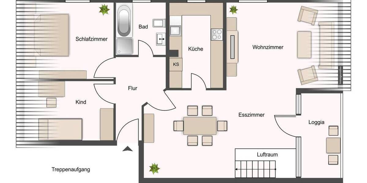 Etagenwohnung Völklingen / Fürstenhausen Fürstenhausen - 5 Zimmer, 116 m&sup2;, 225.000&euro; | Angebot:25928119