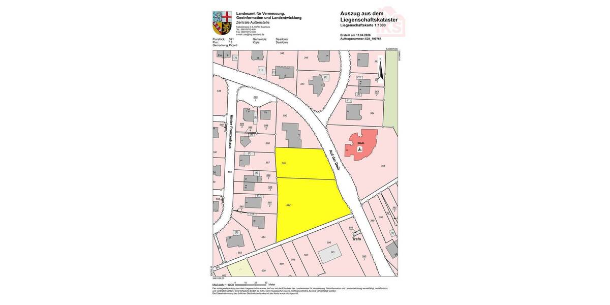 Grundstück Saarlouis Picard - 1.299.000&euro; | Angebot:26833772