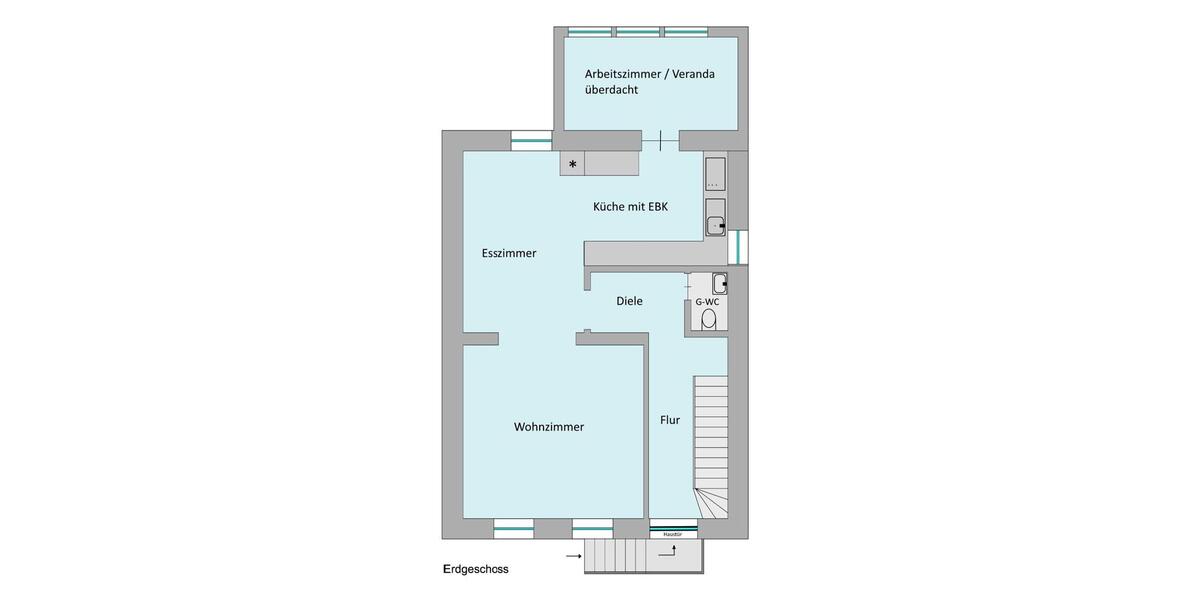 Reihenhaus Großrosseln - 5 Zimmer, 136 m&sup2;, 179.000&euro; | Angebot:25649288