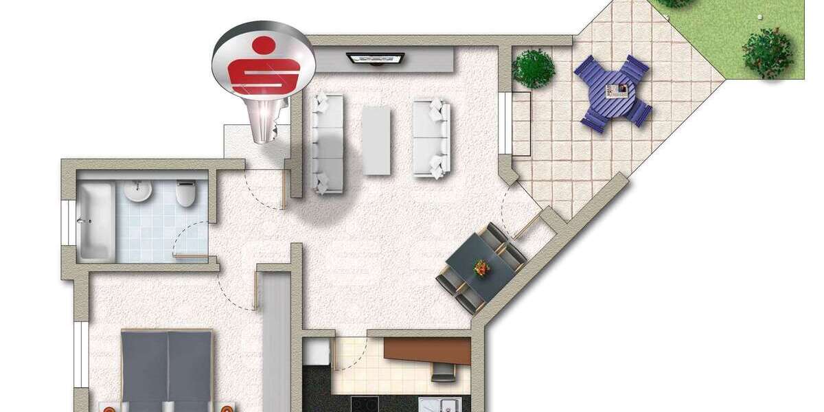 Etagenwohnung Saarwellingen - 2 Zimmer, 66 m&sup2;, 135.000&euro; | Angebot:25756305