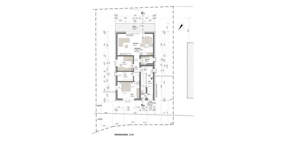 Etagenwohnung Spiesen-Elversberg / Elversberg Spiesen - 3 Zimmer, 84 m&sup2;, 339.000&euro; | Angebot:25697936