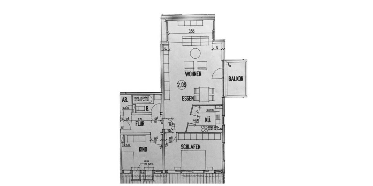Dachgeschoßwohnung Saarbrücken Malstatt - 3 Zimmer, 78 m&sup2;, 695&euro; | Angebot:24607505