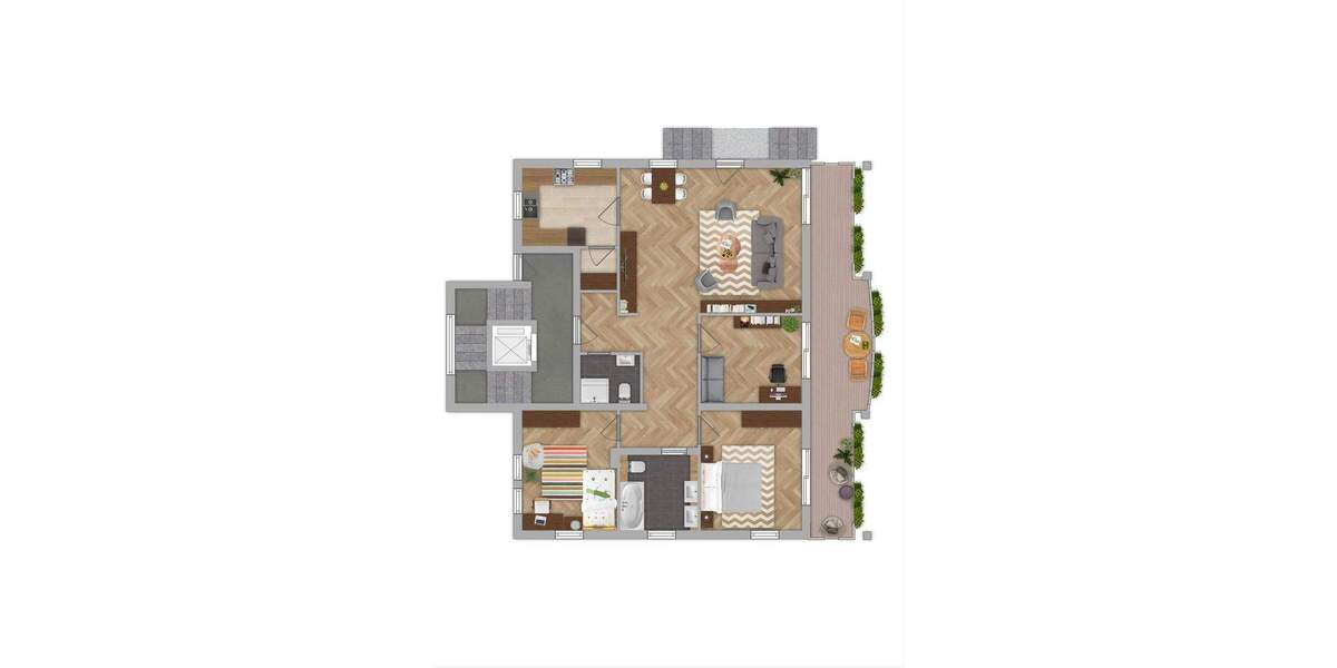 Etagenwohnung Wallerfangen - 4 Zimmer, 116 m&sup2;, 249.000&euro; | Angebot:25698746