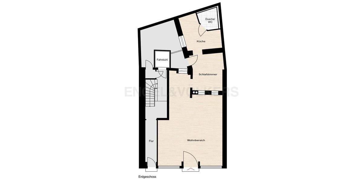 Etagenwohnung Saarbrücken St Johann - 2 Zimmer, 74 m&sup2;, 900&euro; | Angebot:25819891