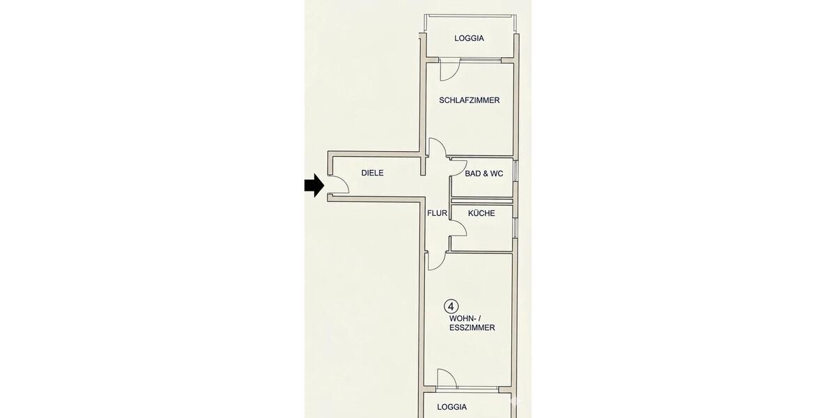 Etagenwohnung Saarbrücken Eschberg - 2 Zimmer, 78 m&sup2;, 750&euro; | Angebot:26597473