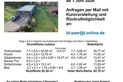 Wohnung Saarbrücken West - 3 Zimmer, 83 m&sup2;, 570&euro; | Angebot:26630201