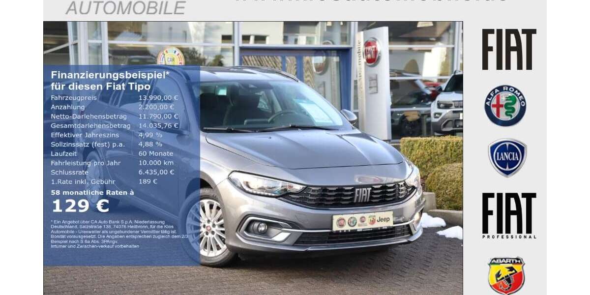 Fiat Tipo 33.920 km 13.990 &euro; Marpingen 66646