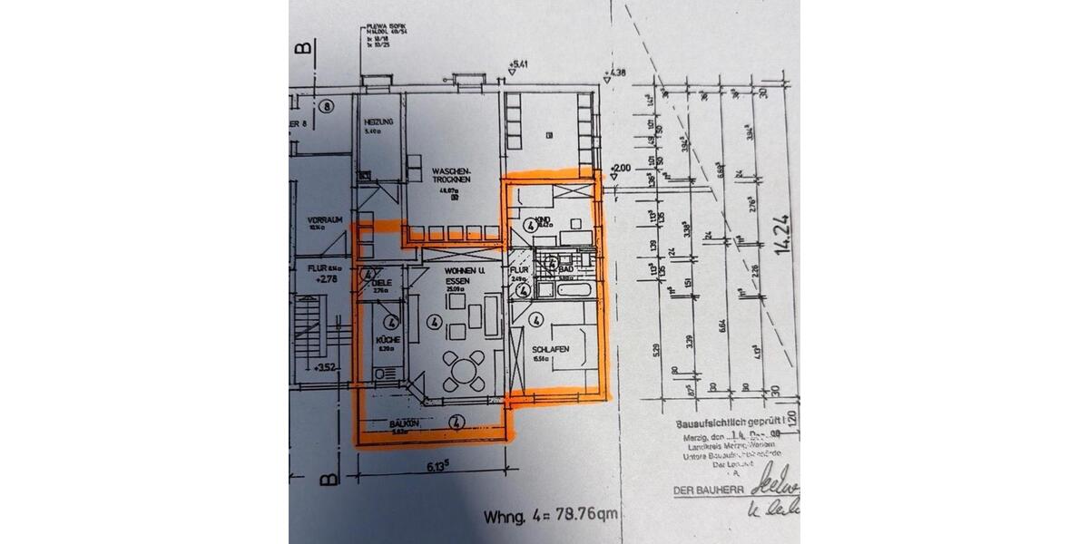 Etagenwohnung Beckingen - 3.5 Zimmer, 79 m&sup2;, 750&euro; | Angebot:25957200