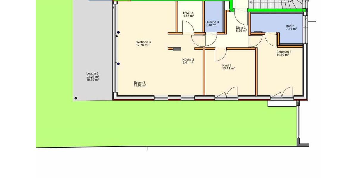 Terrassenwohnung Saarbrücken Dudweiler - 3 Zimmer, 101 m&sup2;, 1.450&euro; | Angebot:26348607