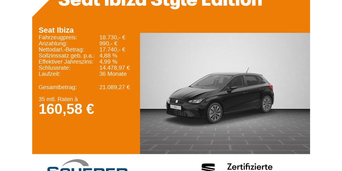 Seat Ibiza 17.115 km 18.730 &euro; Saarbrücken 66115