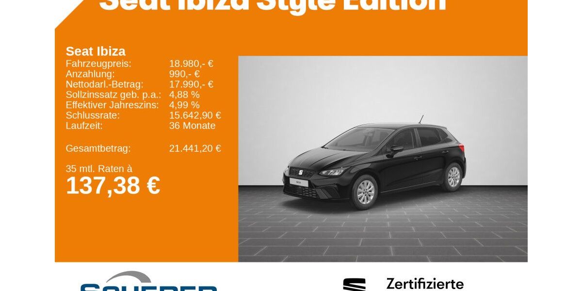 Seat Ibiza 30.085 km 18.980 &euro; Saarbrücken 66115