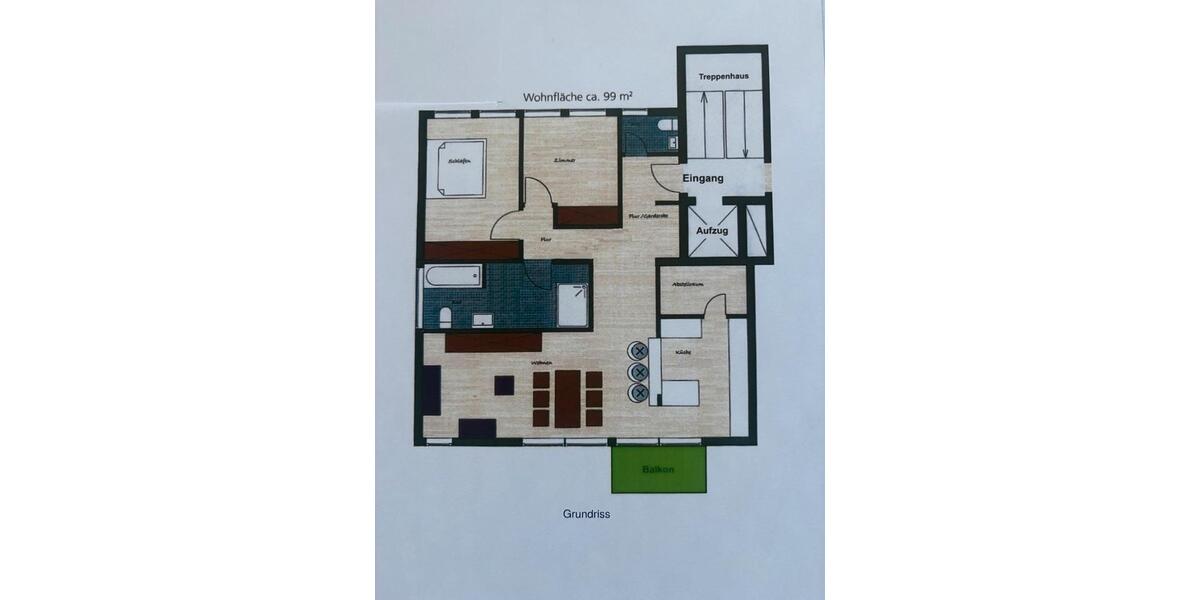 Etagenwohnung Saarbrücken - 3 Zimmer, 99 m&sup2;, 460.000&euro; | Angebot:26014502