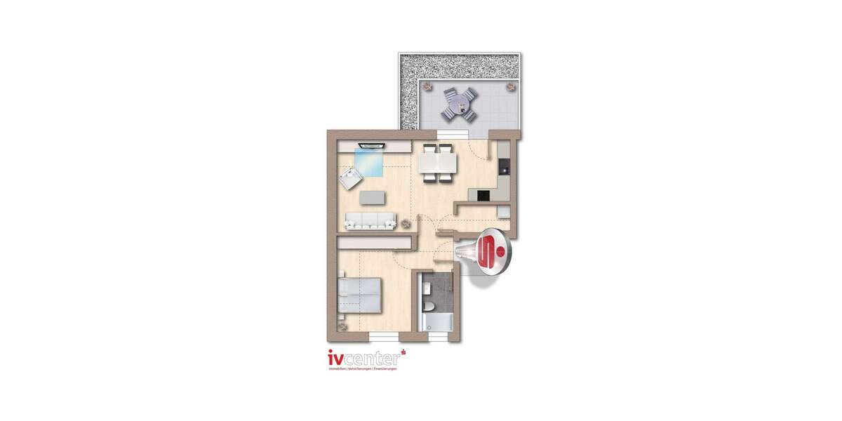 Etagenwohnung Rehlingen-Siersburg Siersburg - 2 Zimmer, 61 m&sup2;, 239.577&euro; | Angebot:24962206