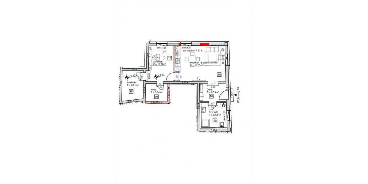 Erdgeschoßwohnung Homburg - 2 Zimmer, 67 m&sup2;, 900&euro; | Angebot:24479522