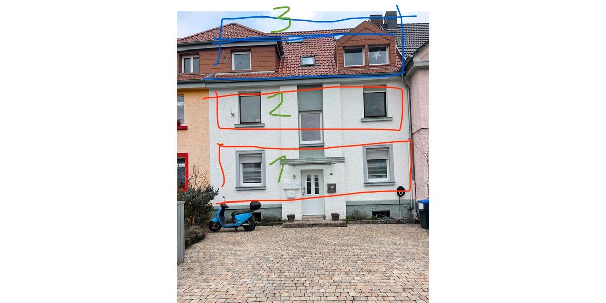 Etagenwohnung Saarbrücken Kieselhumes - 9 Zimmer, 240 m&sup2;, 244.000&euro; | Angebot:25902650