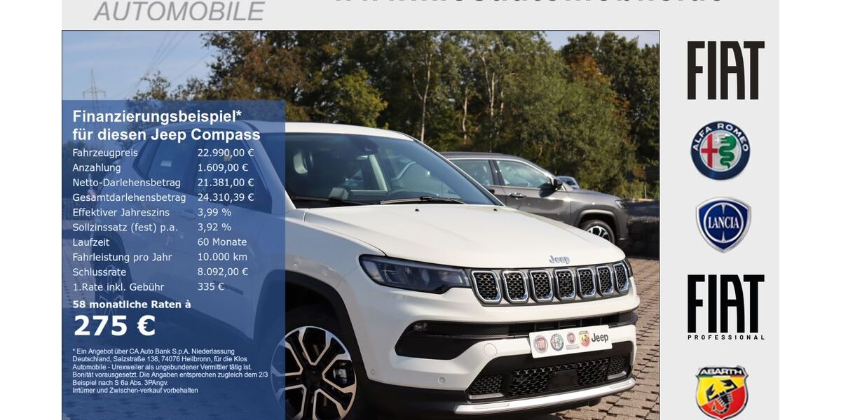 Jeep Compass 43.000 km 22.990 &euro; Marpingen 66646