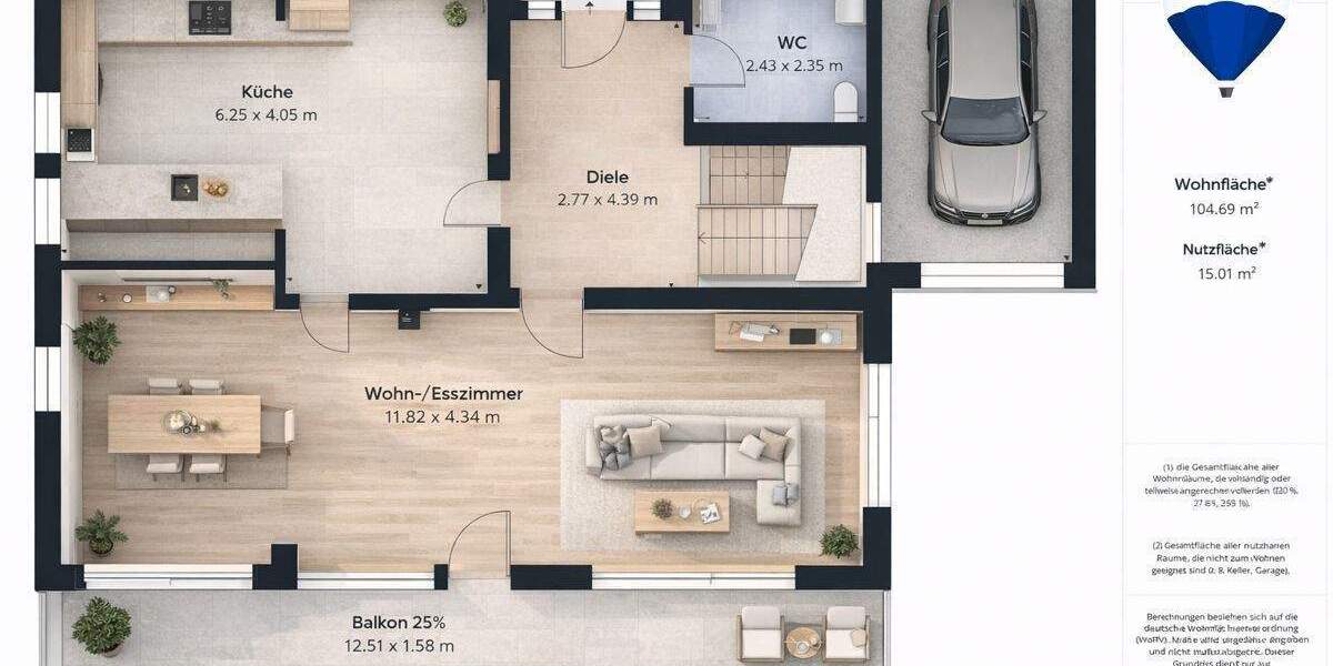 Einfamilienhaus Saarlouis Lisdorf - 9 Zimmer, 268 m&sup2;, 585.000&euro; | Angebot:25731423