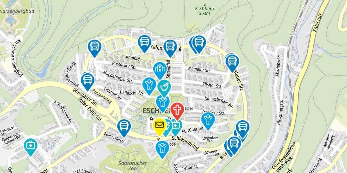 Etagenwohnung Saarbrücken Eschberg - 3 Zimmer, 80 m&sup2;, 168.000&euro; | Angebot:25666421