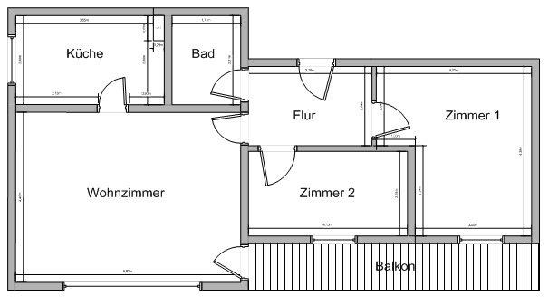 Etagenwohnung Saarbrücken Dudweiler - 3 Zimmer, 72 m&sup2;, 169.000&euro; | Angebot:26423506