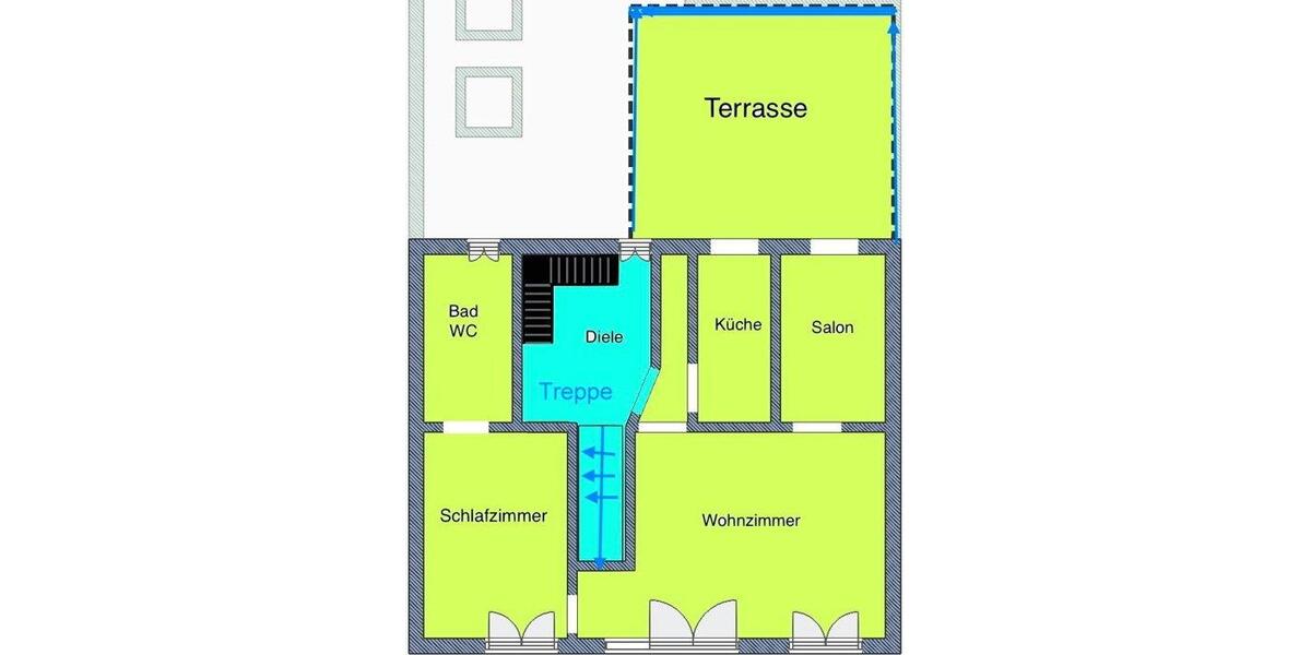 Etagenwohnung Saarlouis - 3 Zimmer, 100 m&sup2;, 1.050&euro; | Angebot:25917913