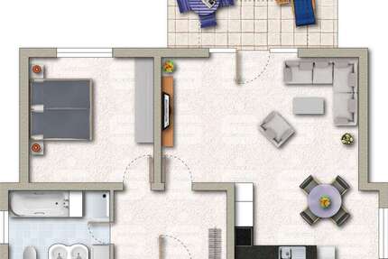 Wohnung Überherrn - 2 Zimmer, 80 m&sup2;, 150.000&euro; | Angebot:24226179