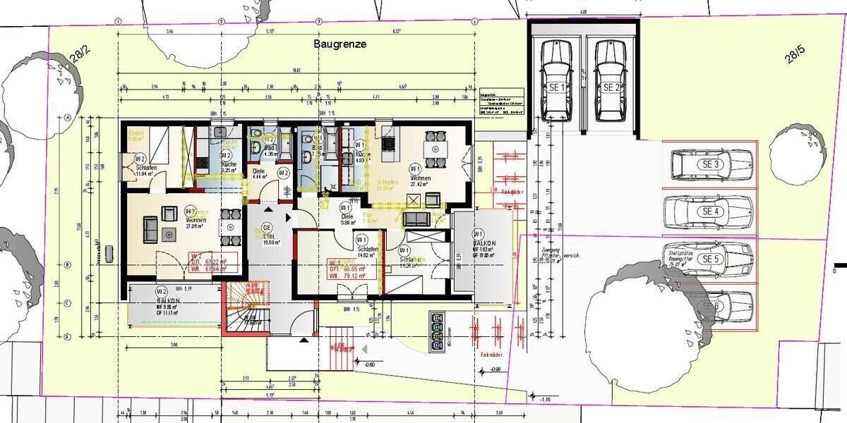 Etagenwohnung Saarbrücken Alt-Saarbrücken - 3 Zimmer, 79 m&sup2;, 369.000&euro; | Angebot:26472735