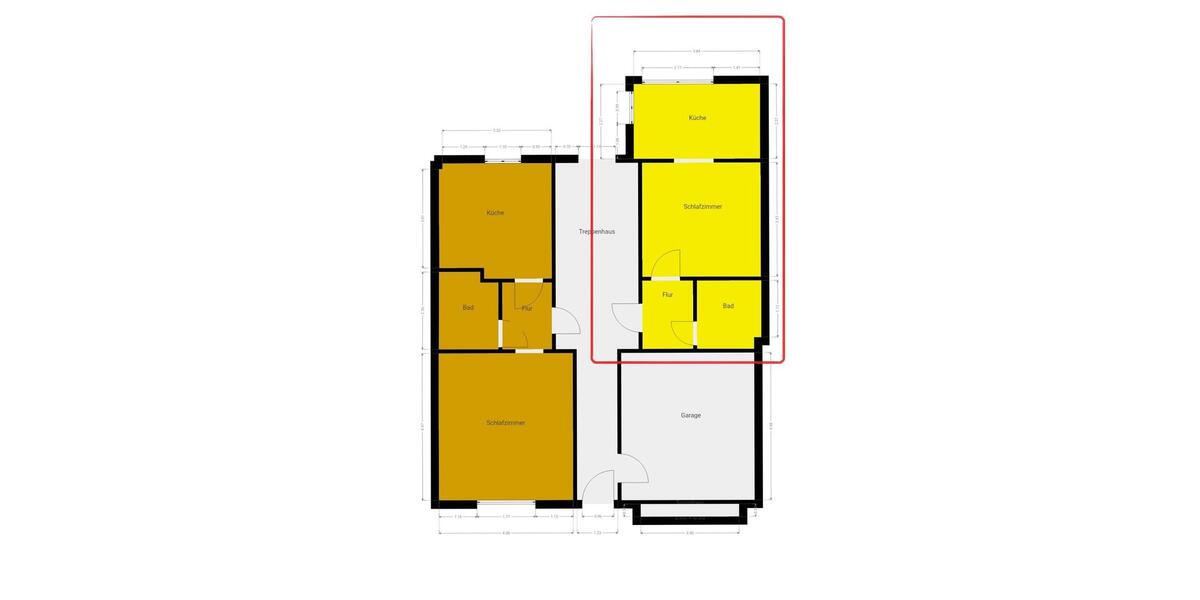 Erdgeschoßwohnung Saarbrücken Malstatt - 1 Zimmer, 47 m&sup2;, 510&euro; | Angebot:25591193