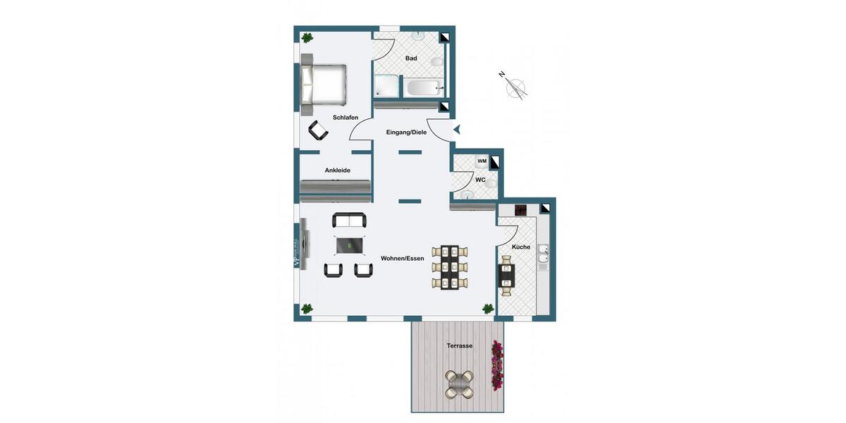 Etagenwohnung Homburg - 2 Zimmer, 107 m&sup2;, 1.100&euro; | Angebot:24991689