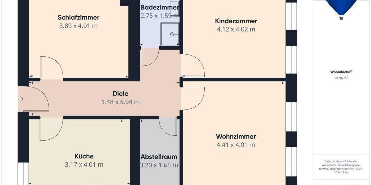 Etagenwohnung Schwalbach Hülzweiler - 4 Zimmer, 84 m&sup2;, 145.000&euro; | Angebot:25673961