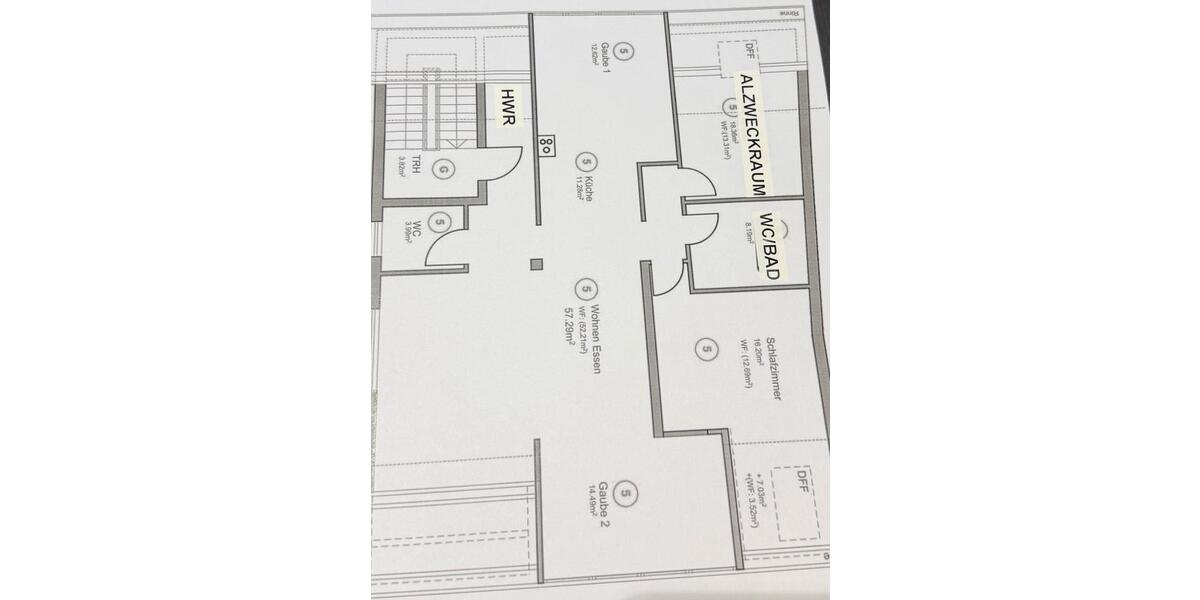 Dachgeschoßwohnung Heusweiler - 3 Zimmer, 135 m&sup2;, 1.150&euro; | Angebot:25324010