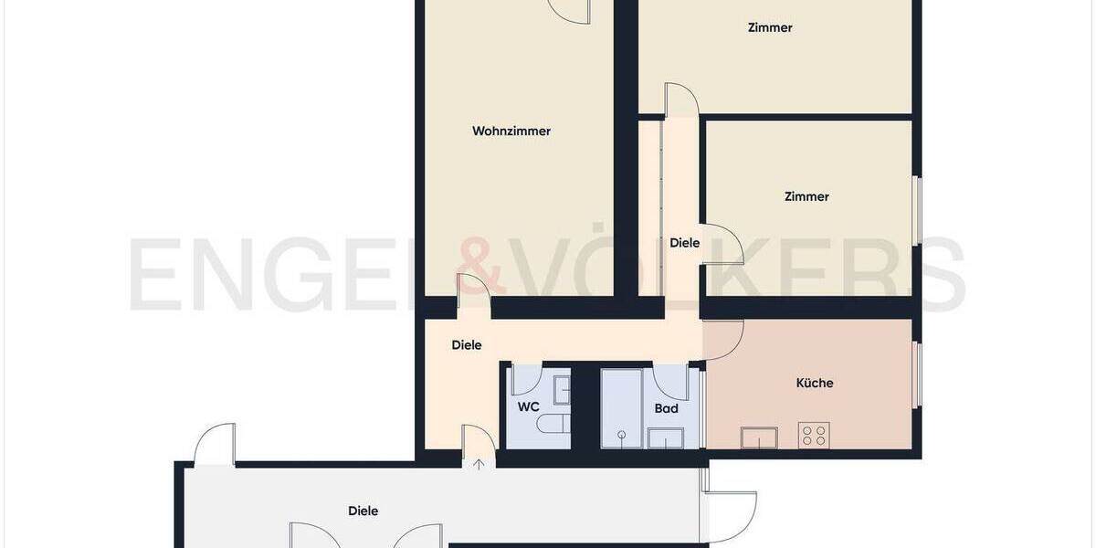 Etagenwohnung Saarbrücken Eschberg - 3 Zimmer, 84 m&sup2;, 179.000&euro; | Angebot:25996978