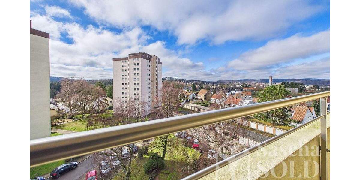 Helle 4ZKB Wohnung mit Weitblick - Südwest-Loggia und Garage - in Dudweiler - Etagenwohnung Saarbrücken Dudweiler | Angebot:25289682