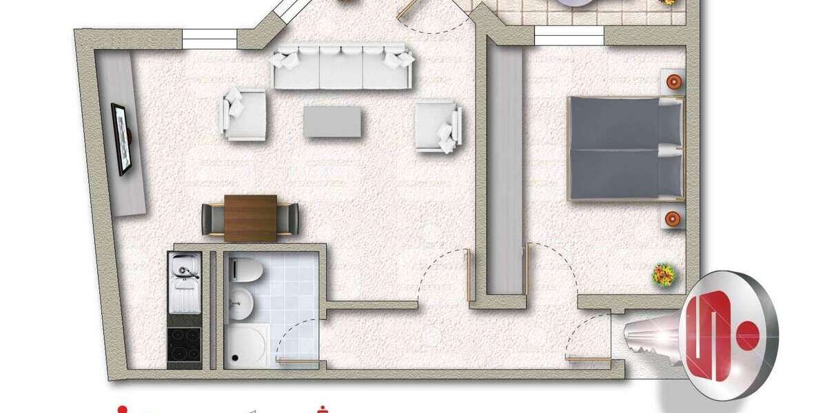 Etagenwohnung Saarlouis - 2 Zimmer, 53 m&sup2;, 129.000&euro; | Angebot:25152345