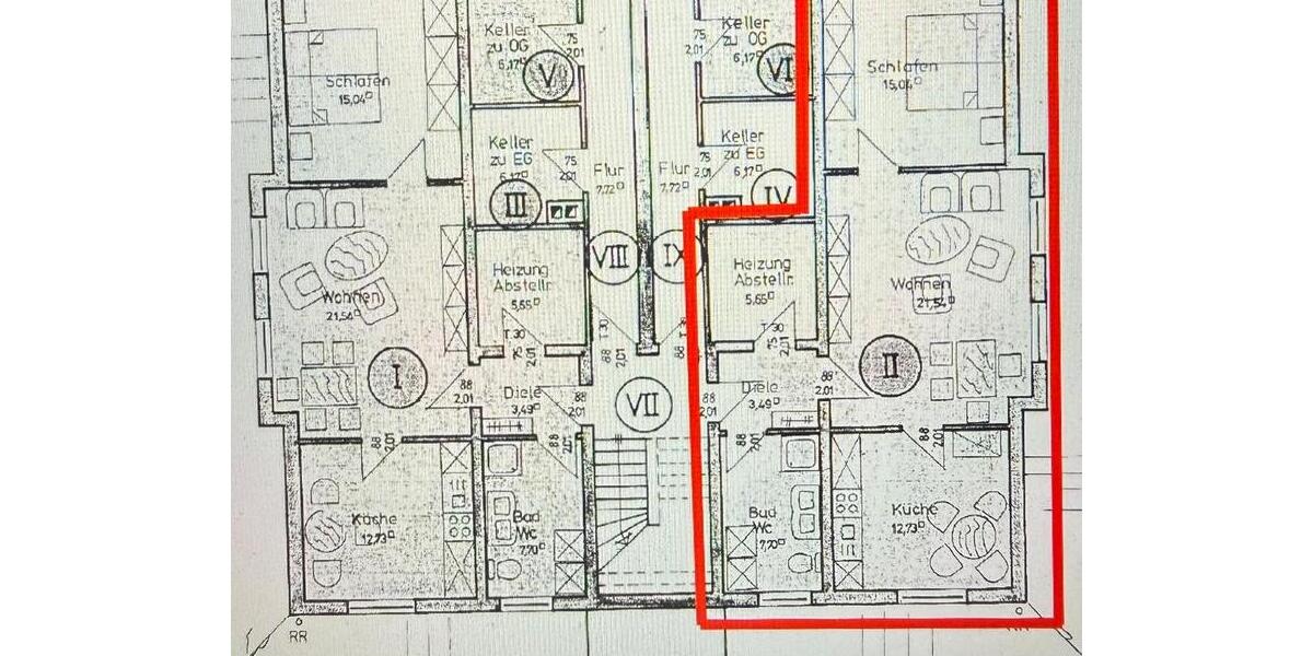 Etagenwohnung Schiffweiler - 2 Zimmer, 65 m&sup2;, 600&euro; | Angebot:25178392