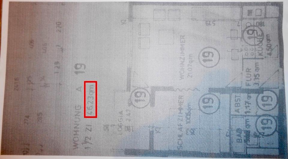 Etagenwohnung Saarbrücken - 1.5 Zimmer, 46 m&sup2;, 90.000&euro; | Angebot:25517715