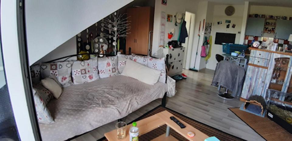 Dachgeschoßwohnung Saarbrücken Neue Bremm - 1.5 Zimmer, 35 m&sup2;, 380&euro; | Angebot:25416914