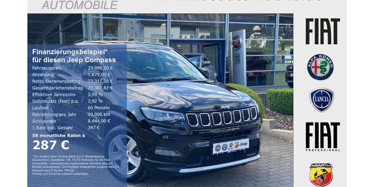 Jeep Compass 20.361 km 23.990 &euro; Marpingen 66646