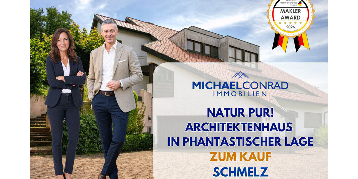 Natur pur! Außergewöhnliches Architektenhaus in traumhafter Lage und mit Einliegerwohnung - Einfamilienhaus Schmelz | Angebot:27355602