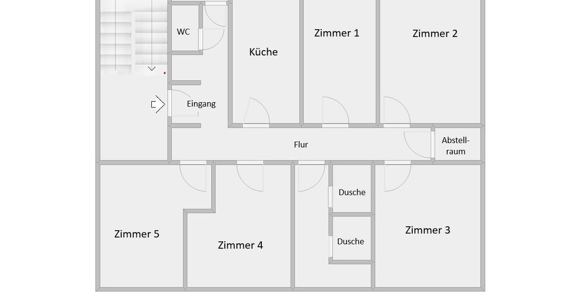 Etagenwohnung Saarbrücken - 5 Zimmer, 154 m&sup2;, 1.100&euro; | Angebot:26067299