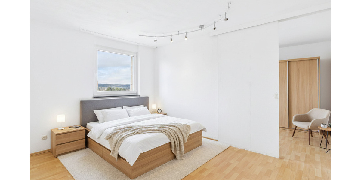 Helle 4ZKB Wohnung mit Weitblick - Südwest-Loggia und Garage - in Dudweiler - Etagenwohnung Saarbrücken Dudweiler | Angebot:25289682