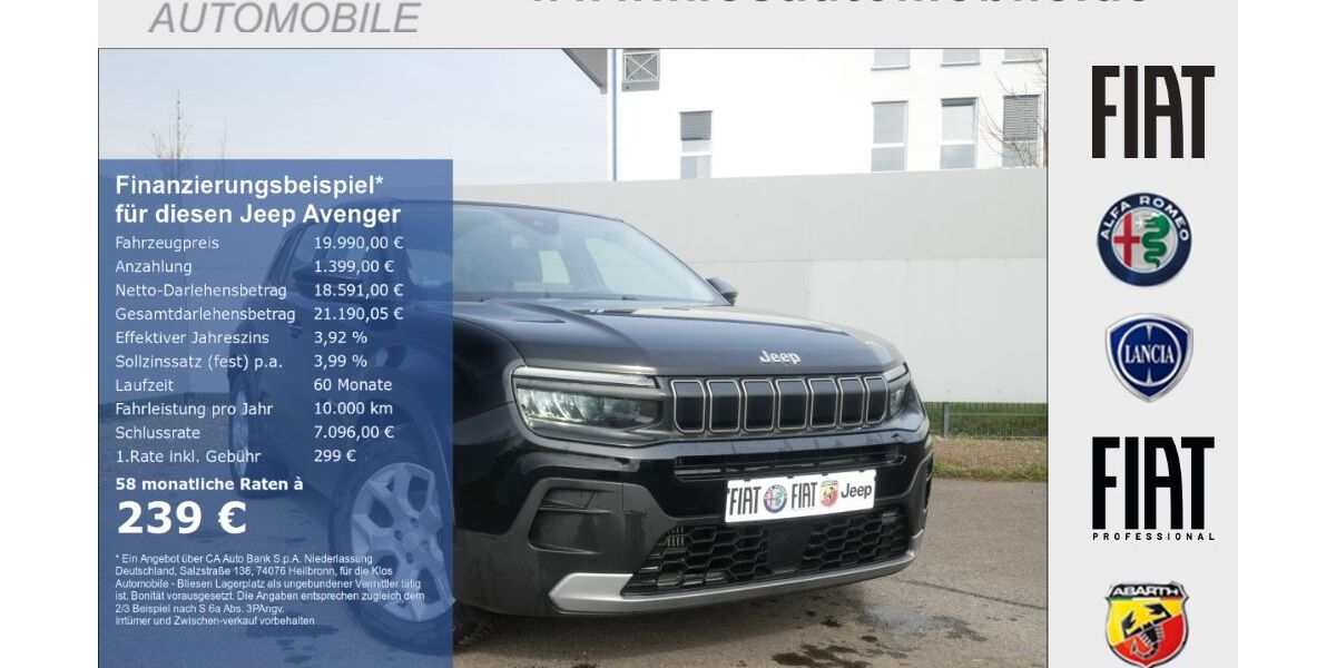 Jeep Avenger 17.751 km 19.990 &euro; Marpingen 66646