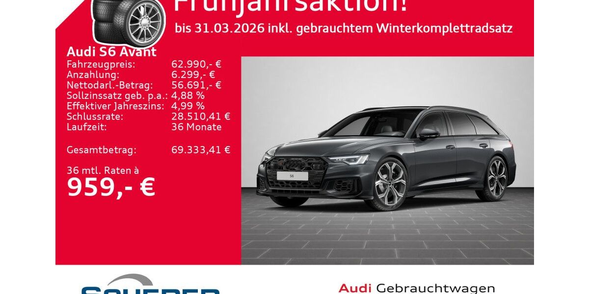 Audi S6 9.680 km 62.990 &euro; Saarbrücken 66115
