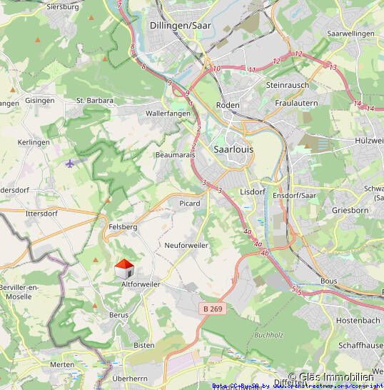 Einfamilienhaus Überherrn Altforweiler - 8 Zimmer, 188 m&sup2;, 2.100&euro; | Angebot:25706634