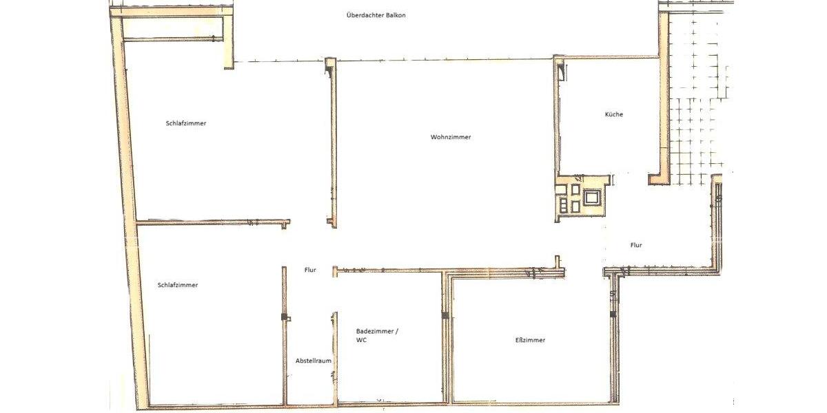 Dachgeschoßwohnung Sulzbach (Saar) - 4 Zimmer, 78 m&sup2;, 550&euro; | Angebot:25908093