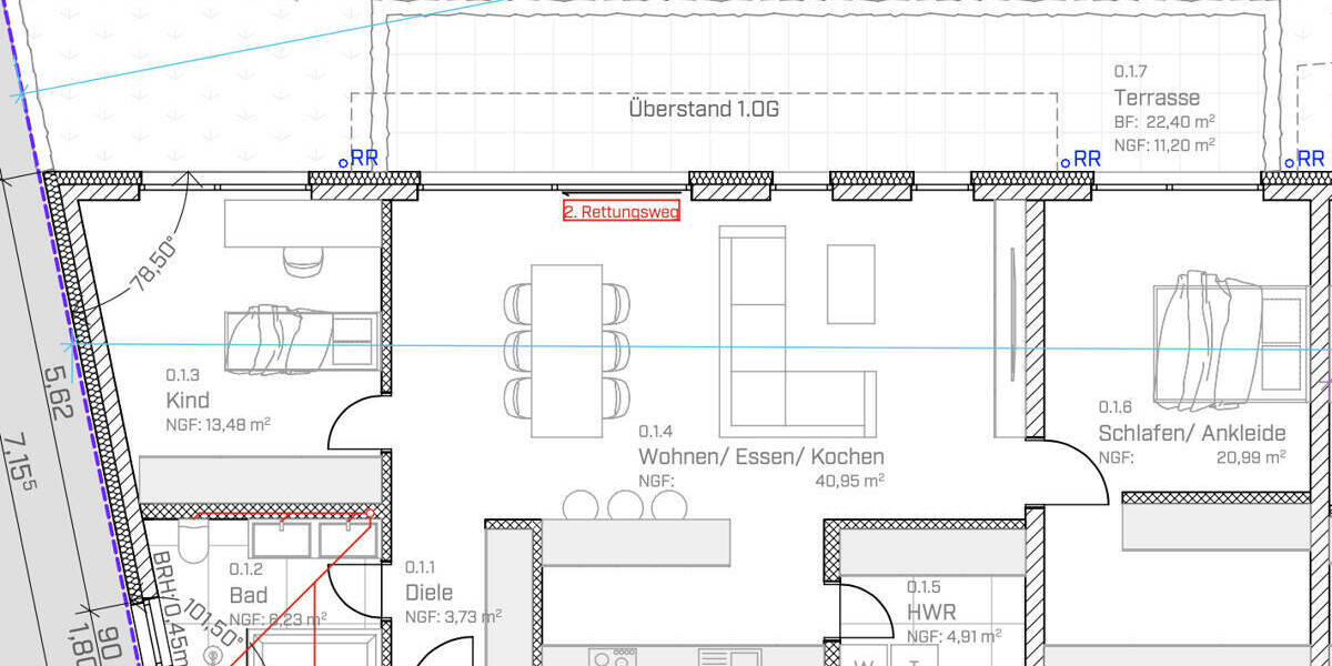 Etagenwohnung Riegelsberg - 3 Zimmer, 101 m&sup2;, 1.100&euro; | Angebot:26358488